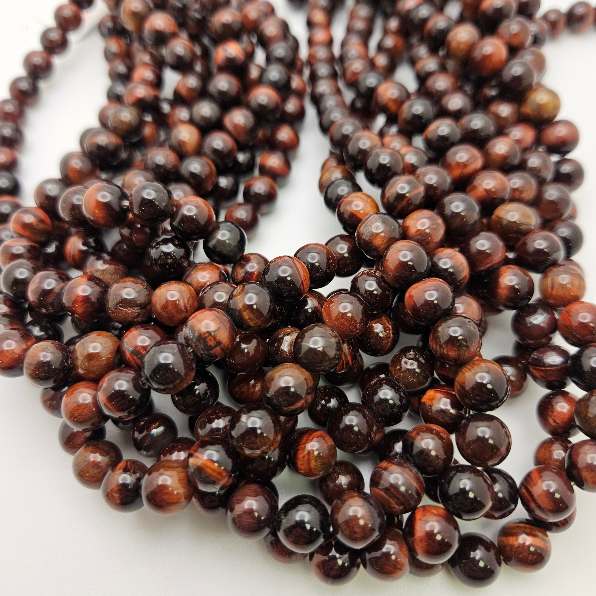 4mm Red Tiger's Eye Round