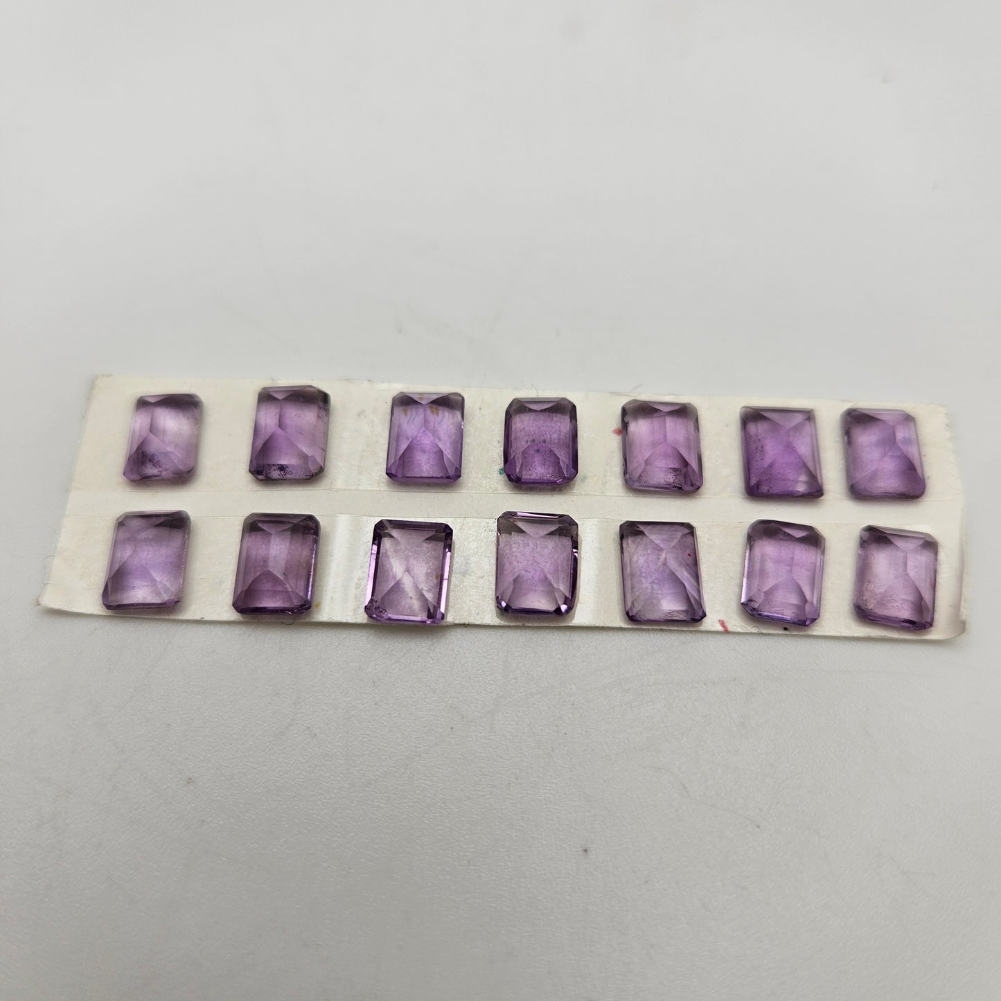 6mm Amethyst Square Cabochon Faceted