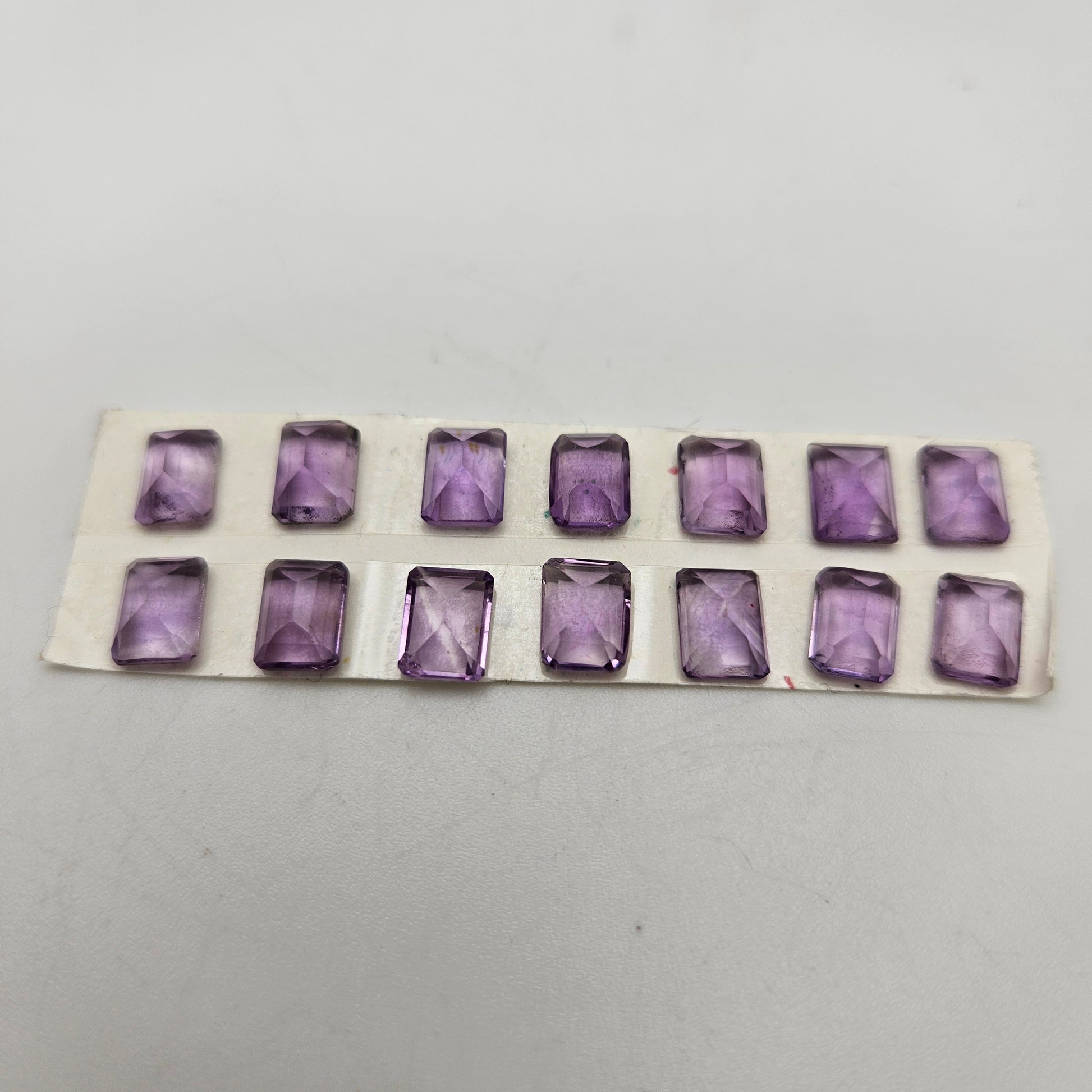 6mm Amethyst Square Cabochon Faceted