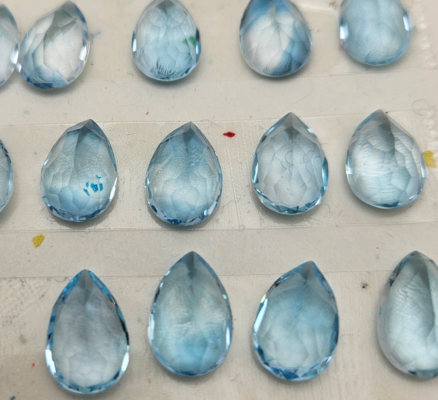 8x12mm Aquamarine Teardrop Cabochon