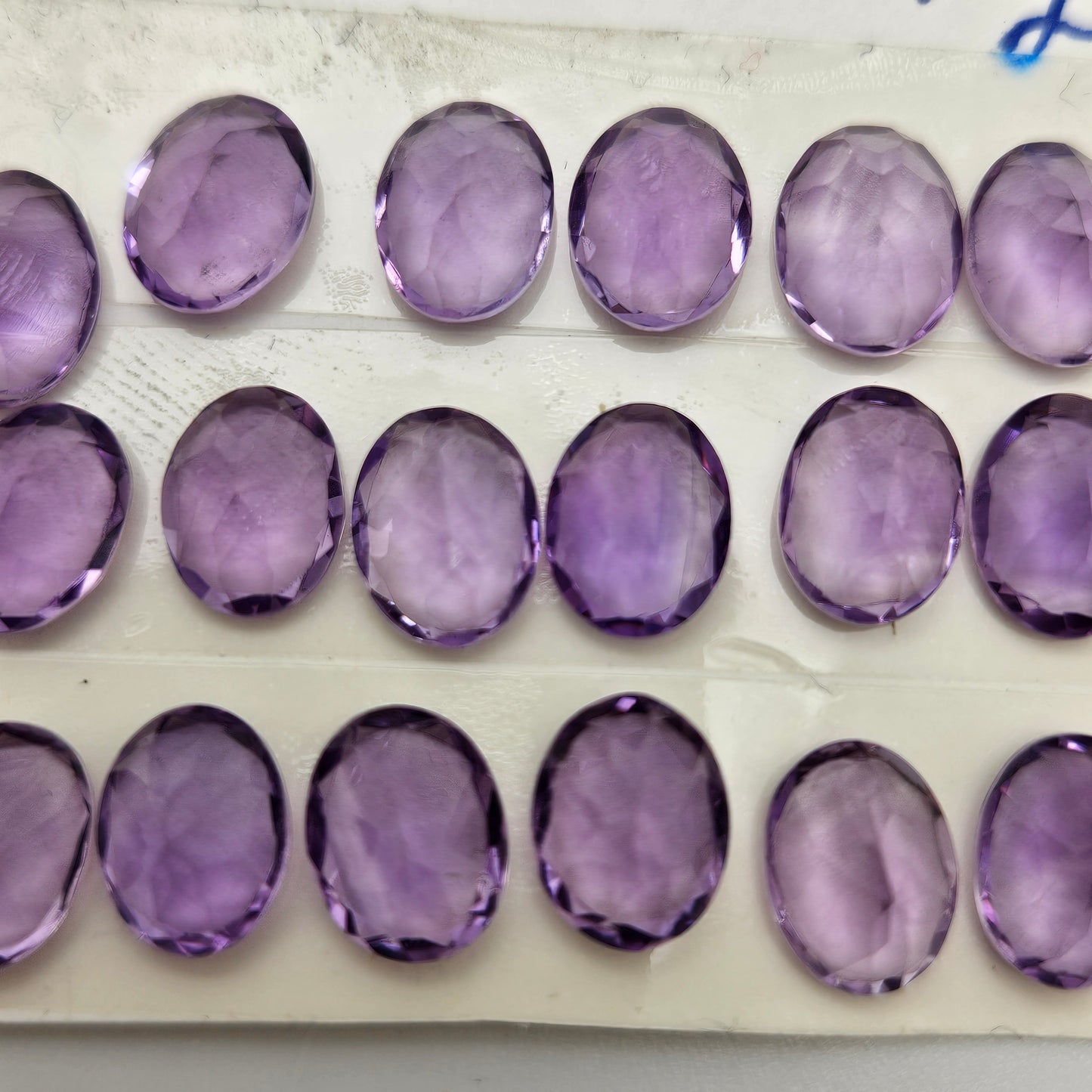 7x9mm Amethyst Oval Faceted Cabochon