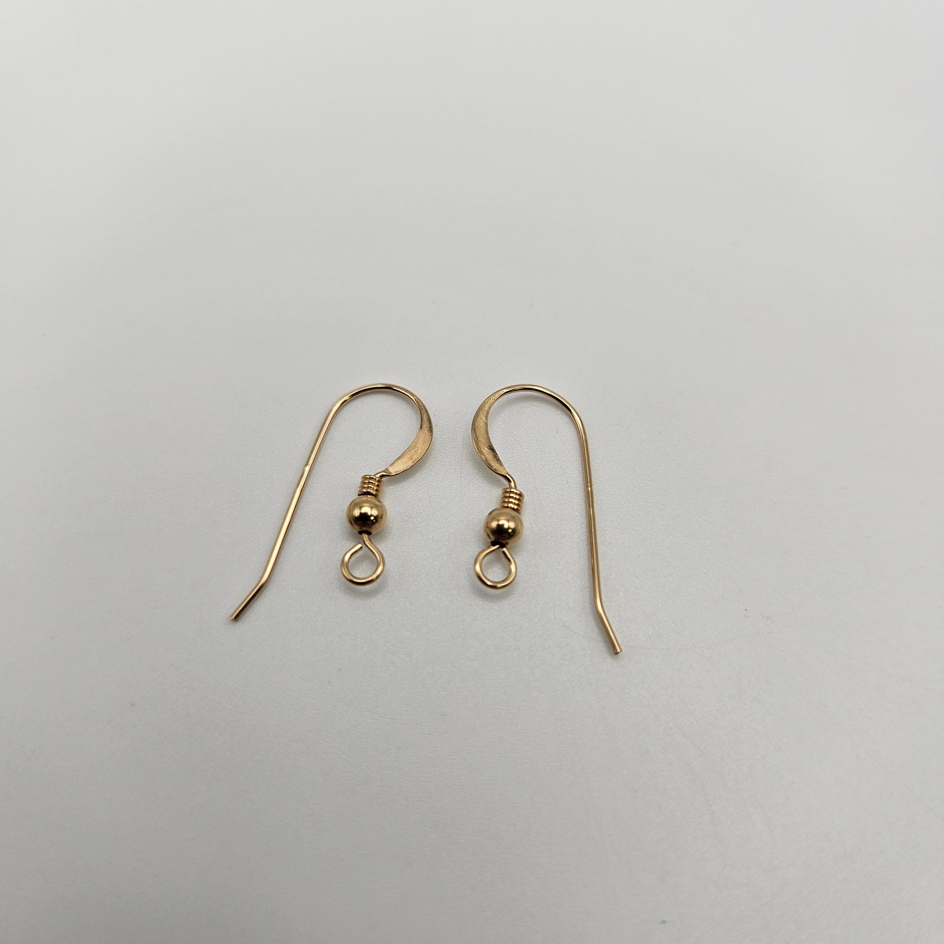 Gold Filled Earwire w/ Ball & Coil 1 Pair