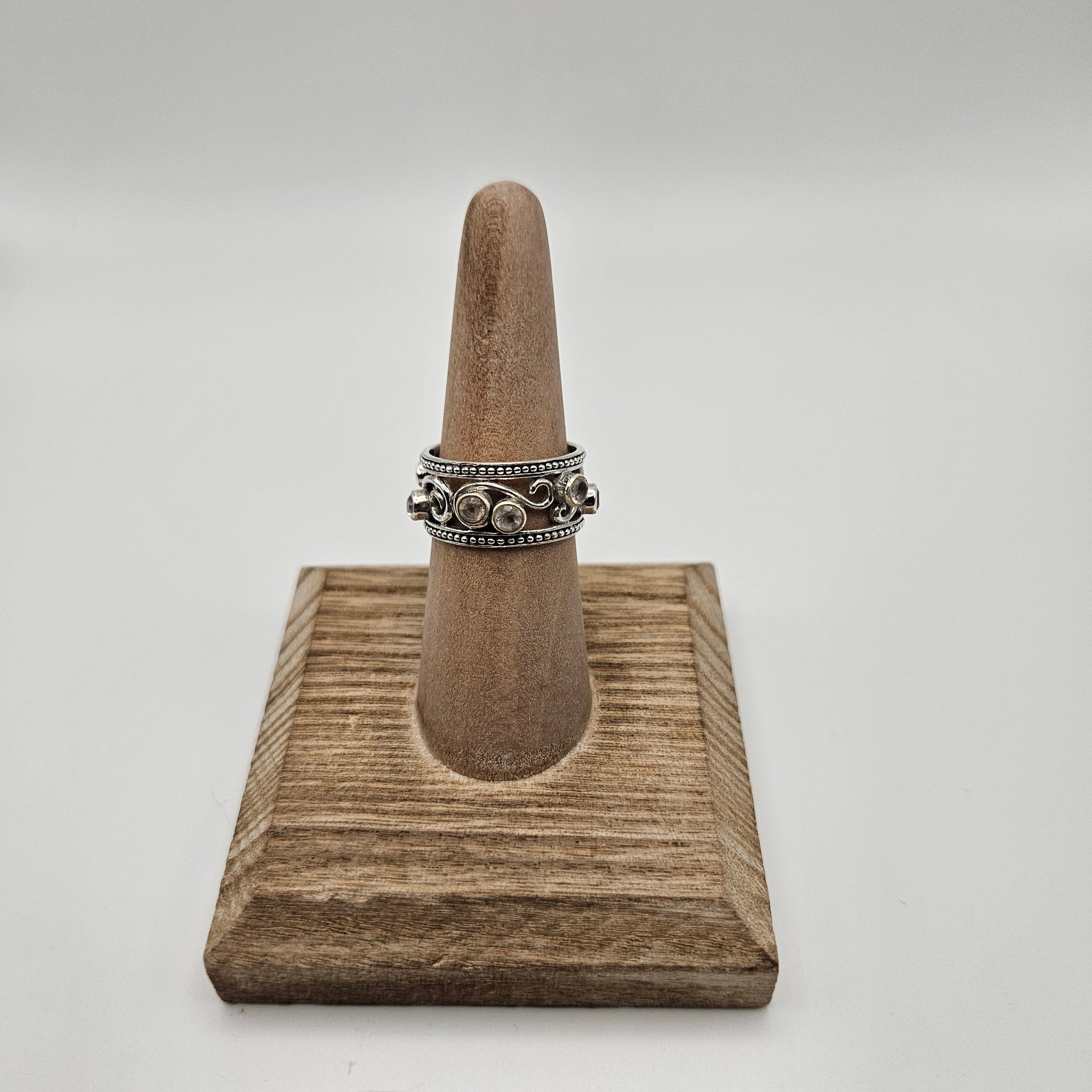 SS Garnet Multi Stone Ring