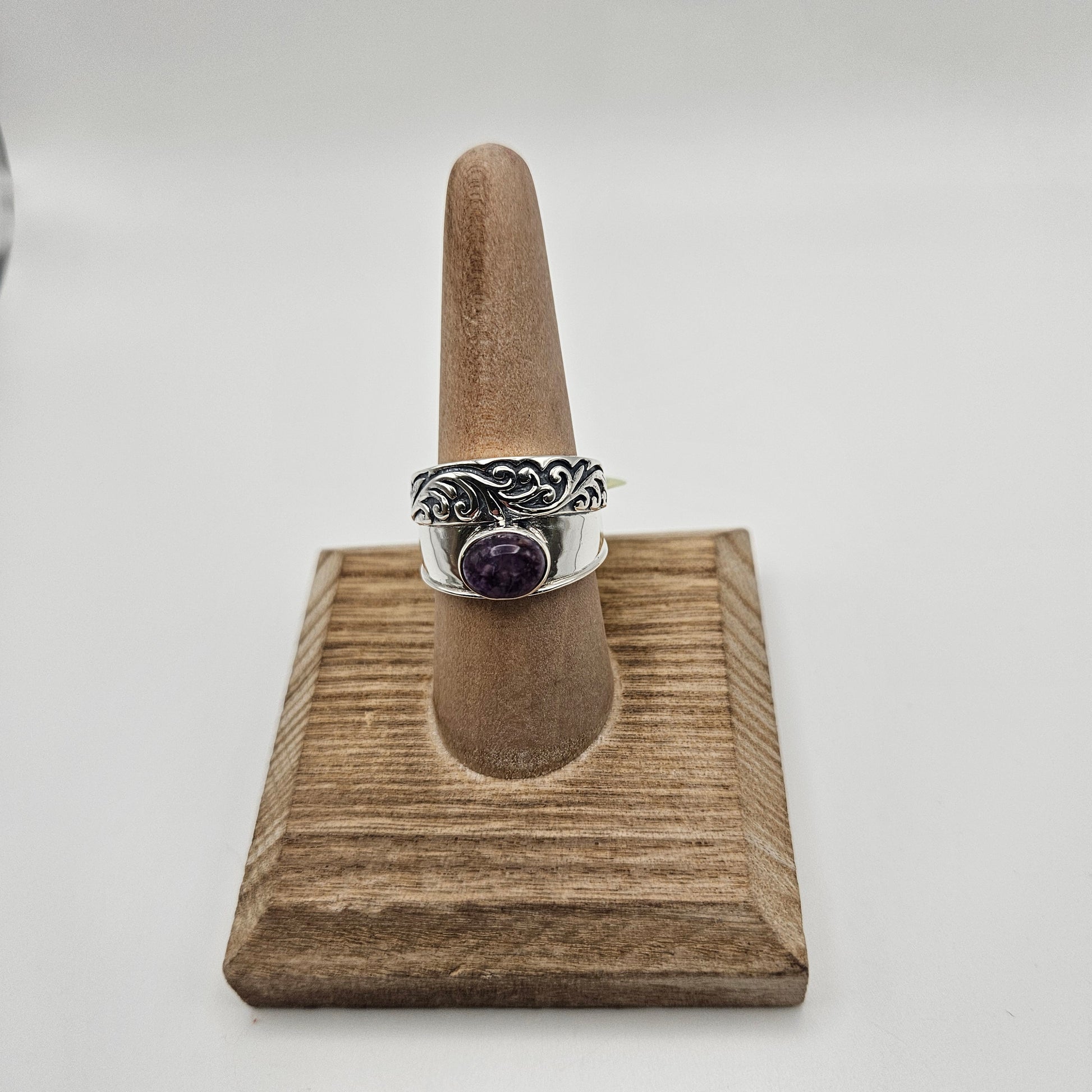 SS Charoite Wrap Ring
