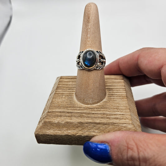 SS Labradorite Dragonfly Ring