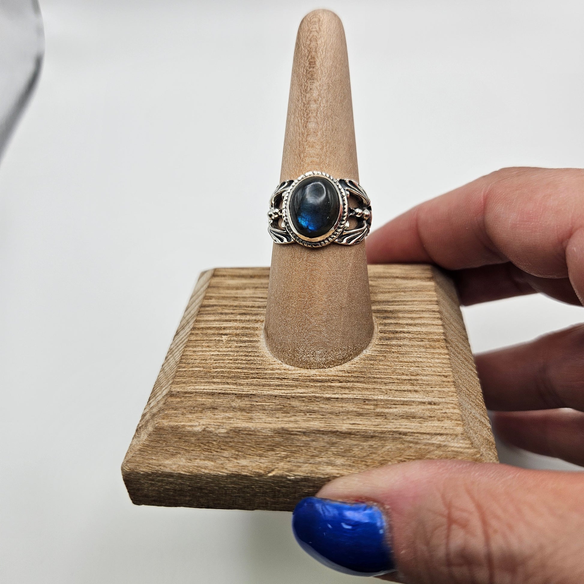 SS Labradorite Dragonfly Ring