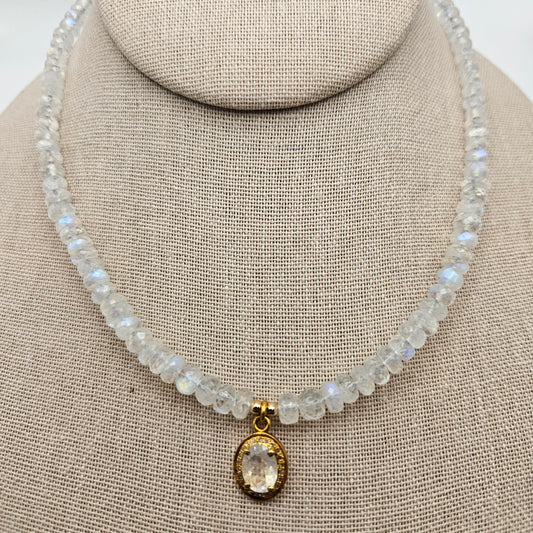 Moonstone Vermeil GF Necklace