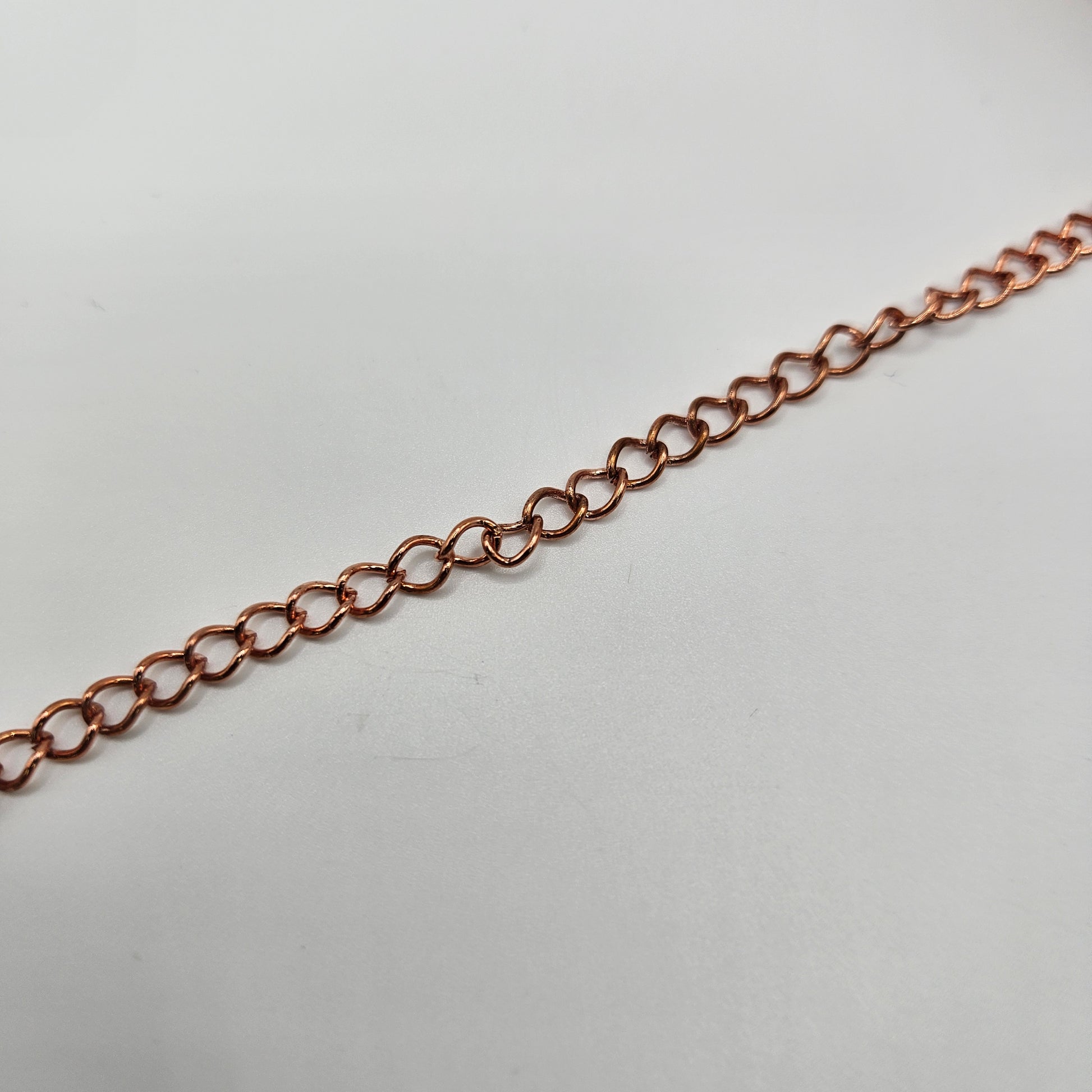 Copper Curb Chain By the Foot