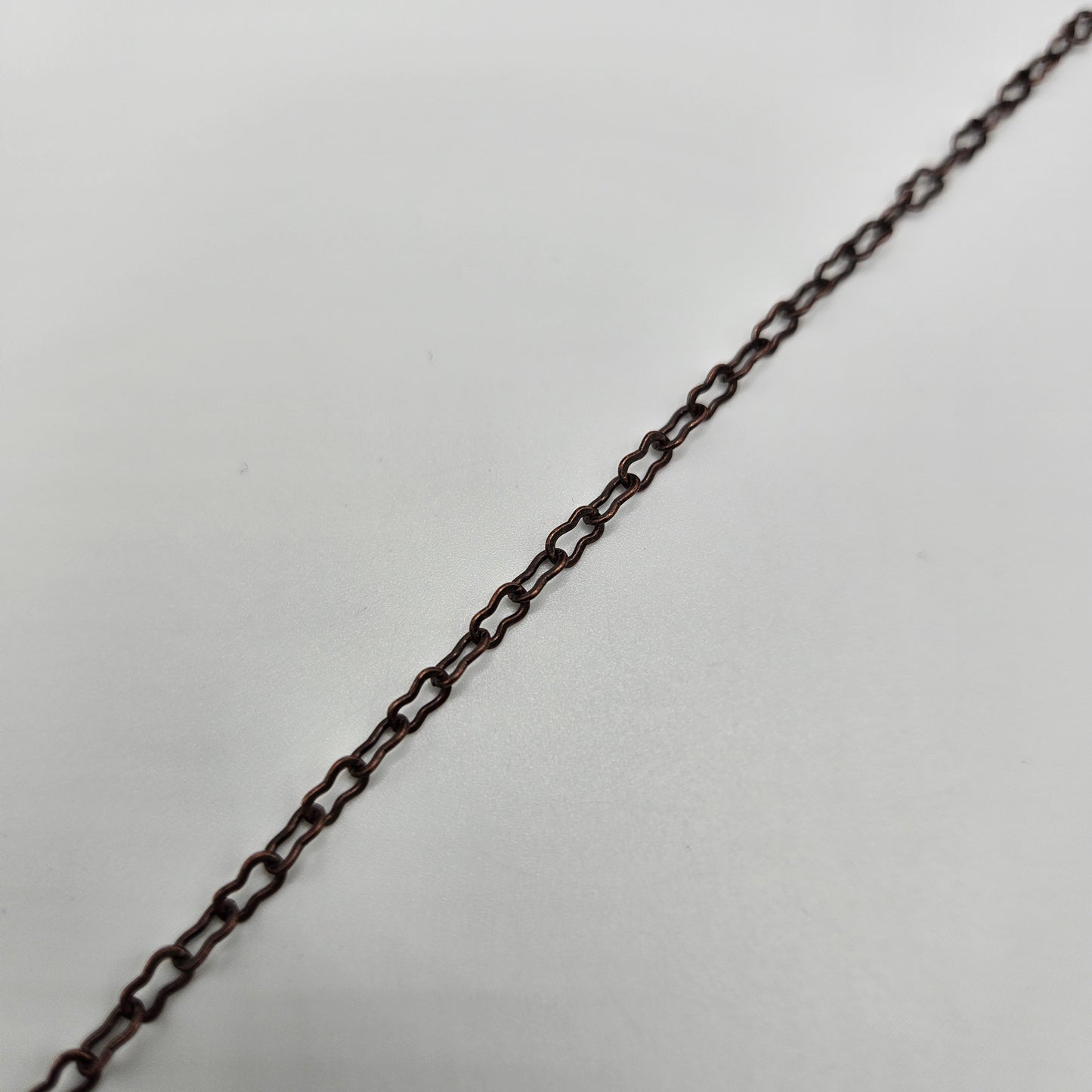 Medium Antique Copper Peanut Chain By the Foot