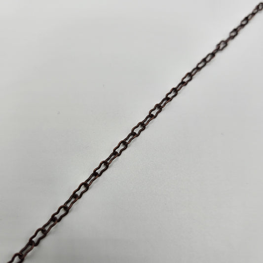 Medium Antique Copper Peanut Chain By the Foot