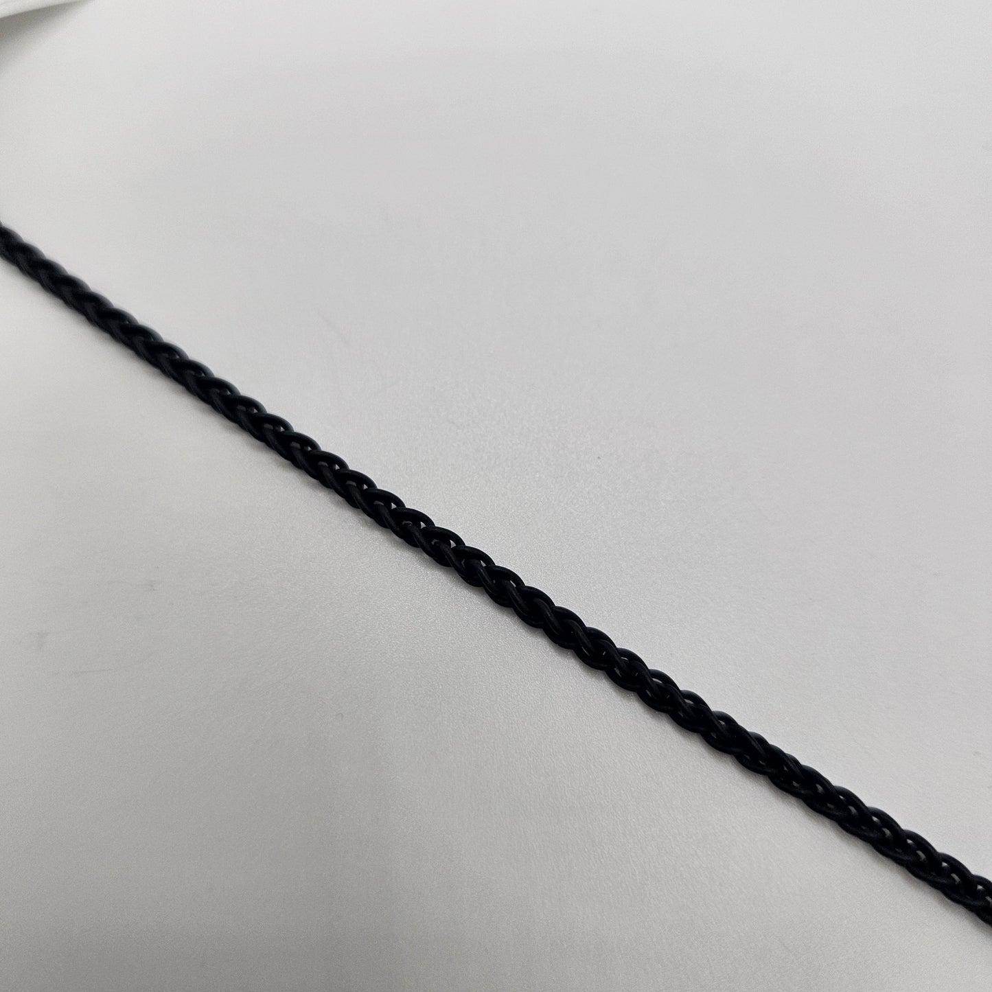 Black 3mm Rolo Chain By the Foot