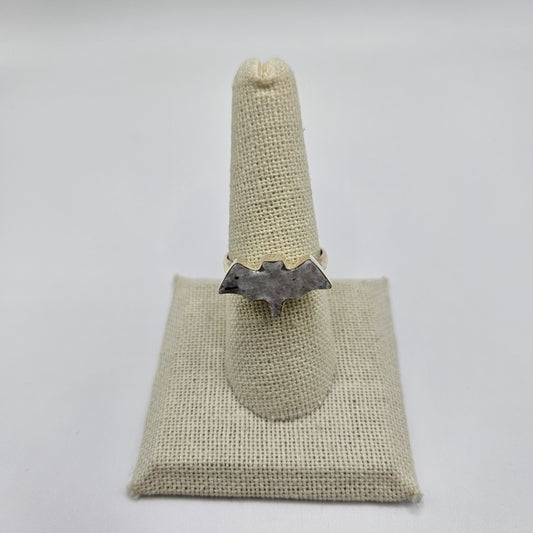 bat sterling silver ring