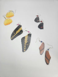 SS Butterfly Acrylic Earrings