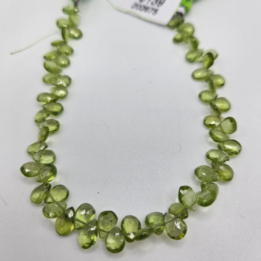 6mm Peridot Top Drill Single Bead