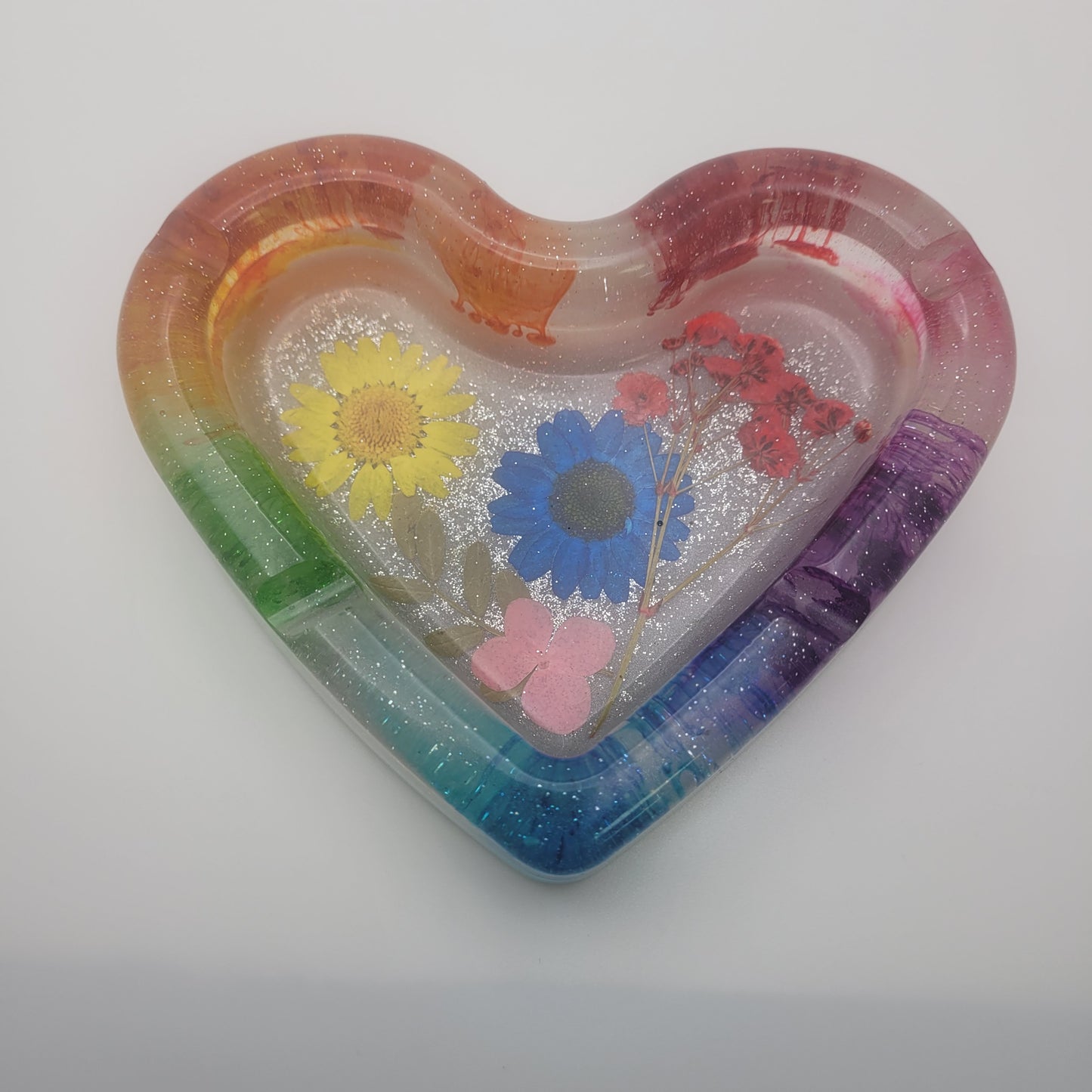 Rainbow Heart Ash Tray