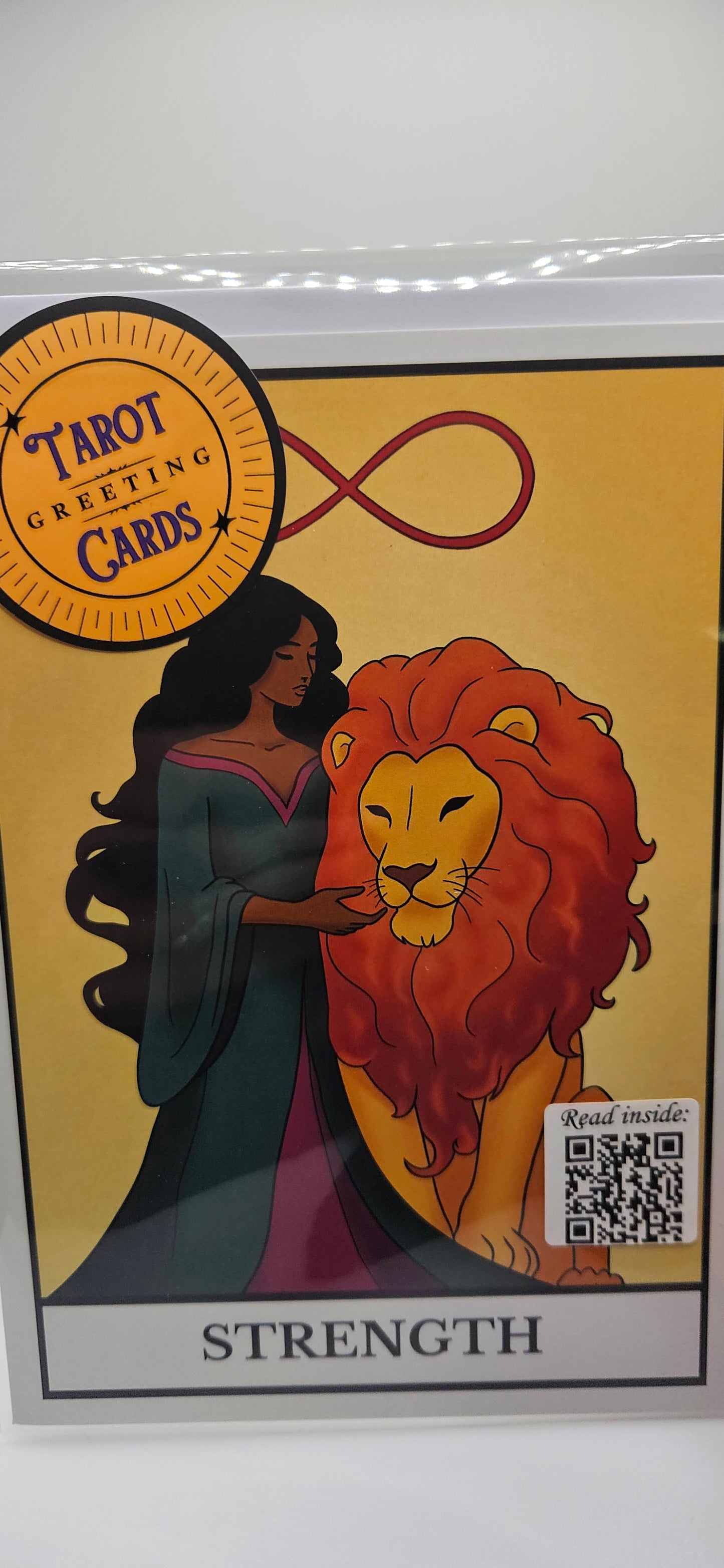Strength Tarot Greeting Card
