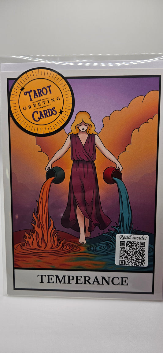 Temperance Tarot Greeting Card