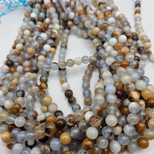 6mm Chalcedony Round Bead Strand