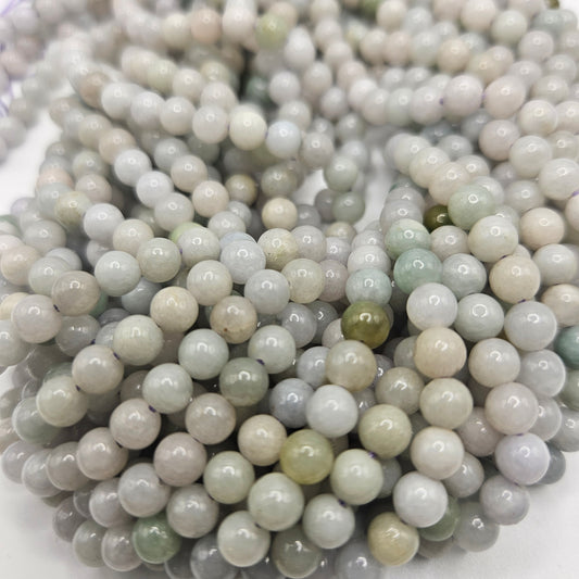 5mm Green Jade Round Bead Strand