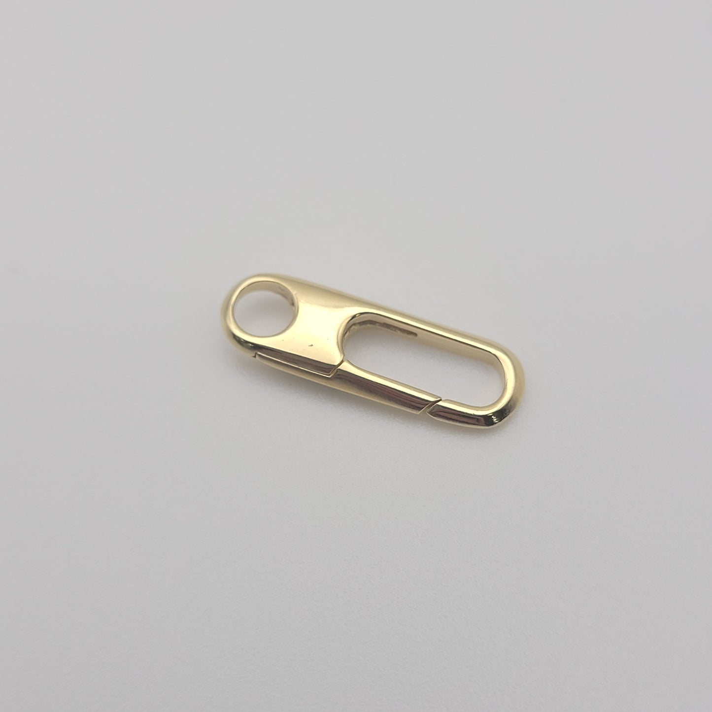 20mm Vermeil Paper Clip Clasp with Ring.