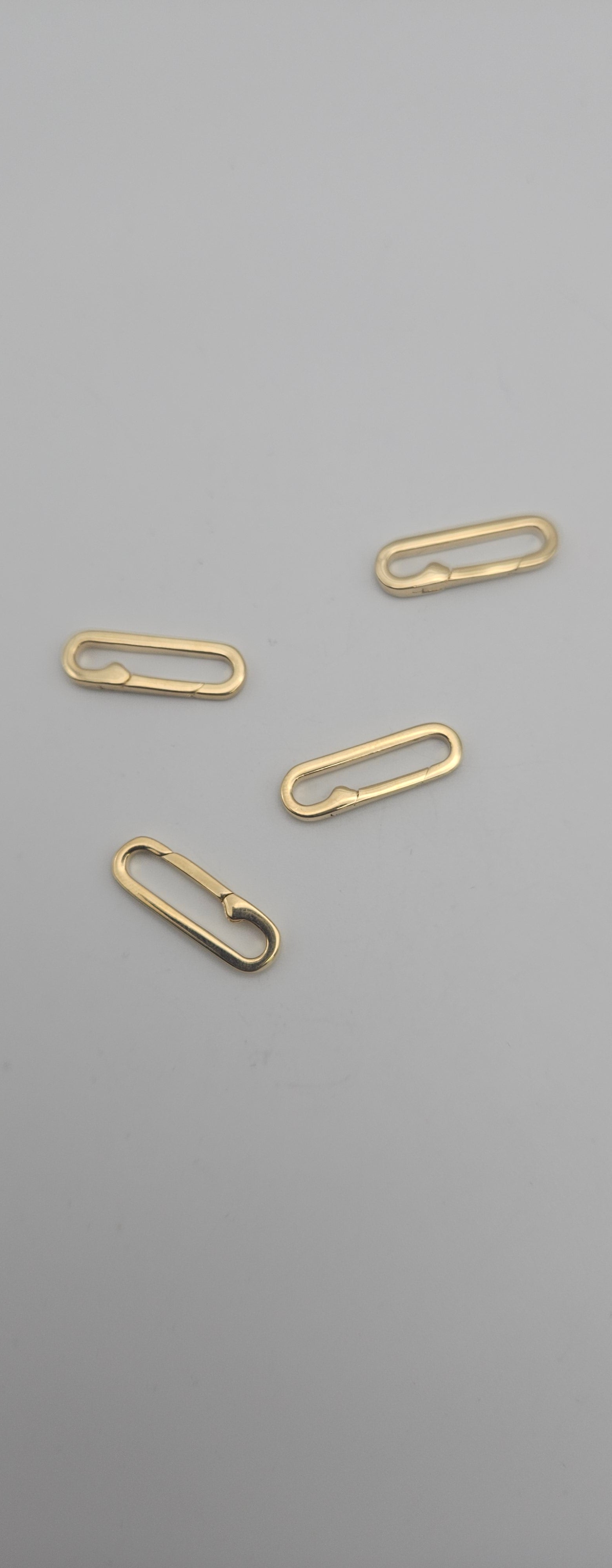 20mm Vermeil Paper Clip Clasp.