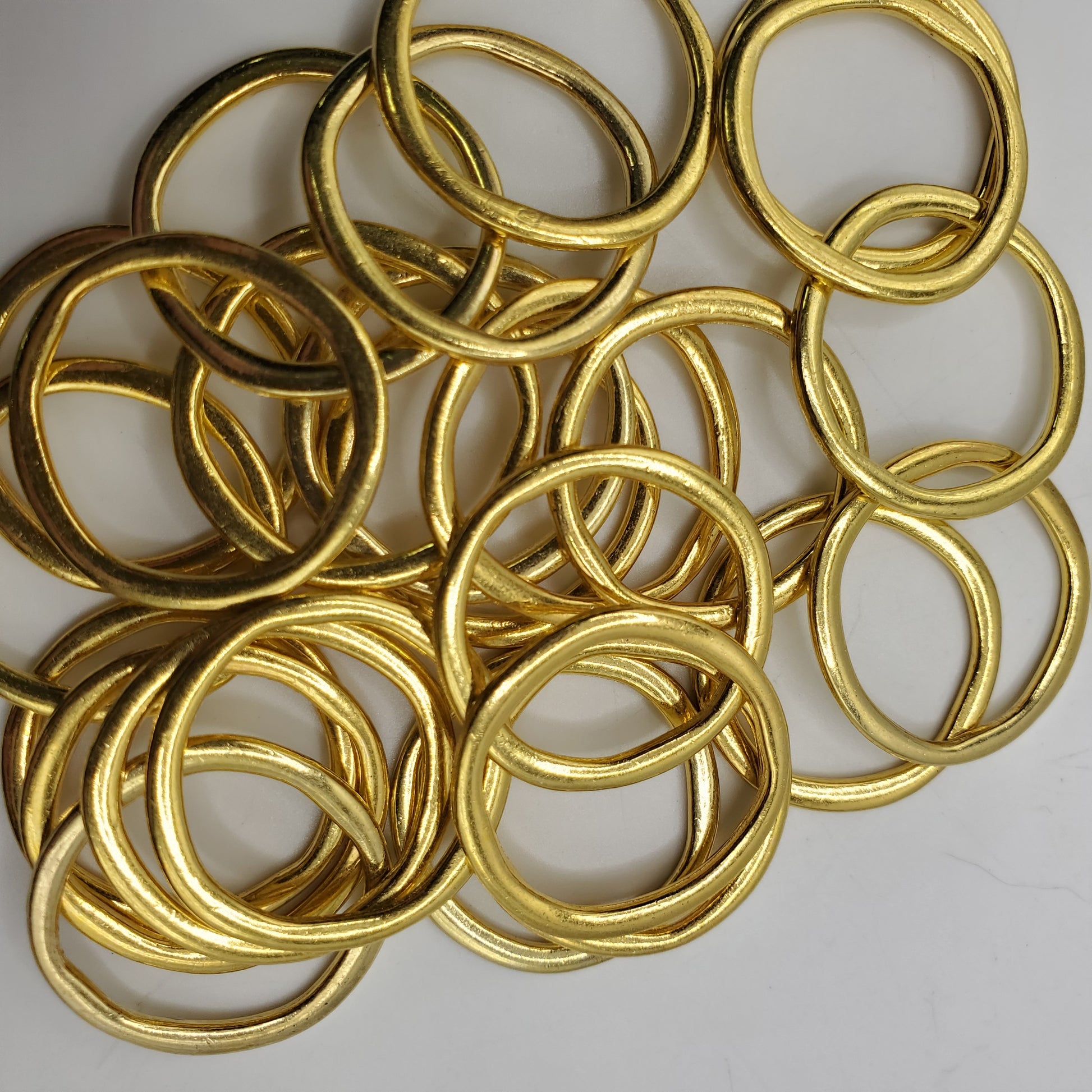 22mm Gold Pewter Ring.