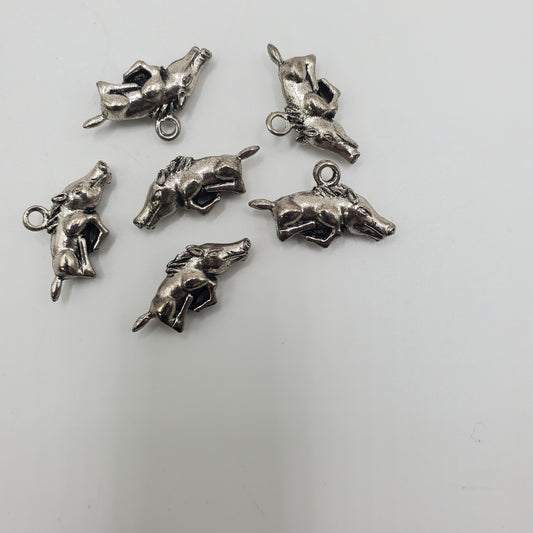 22mm Pewter Boar Charm.