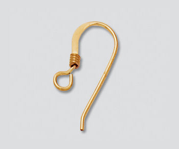 Gold Filled Earwire w/ Coil Only 17.5mm 1 Pair
