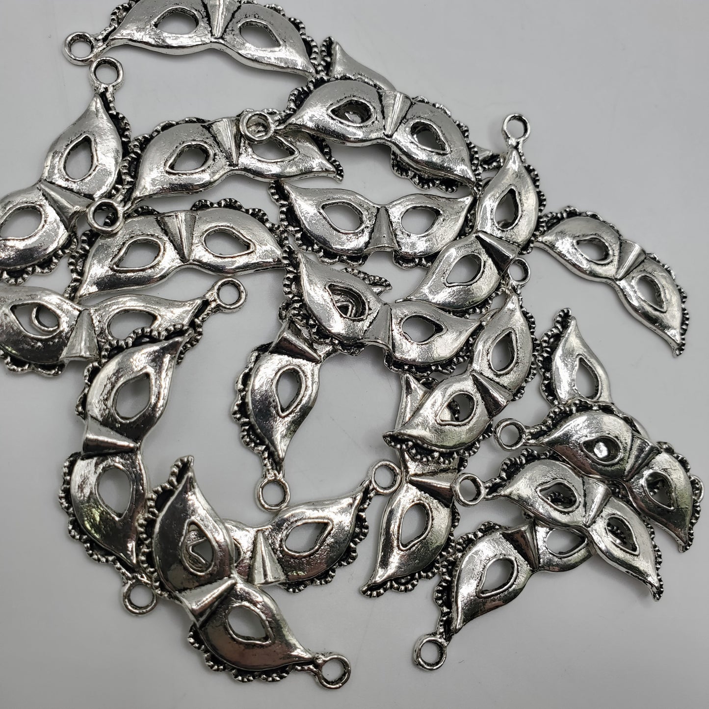 25mm Pewter Mask Charm.