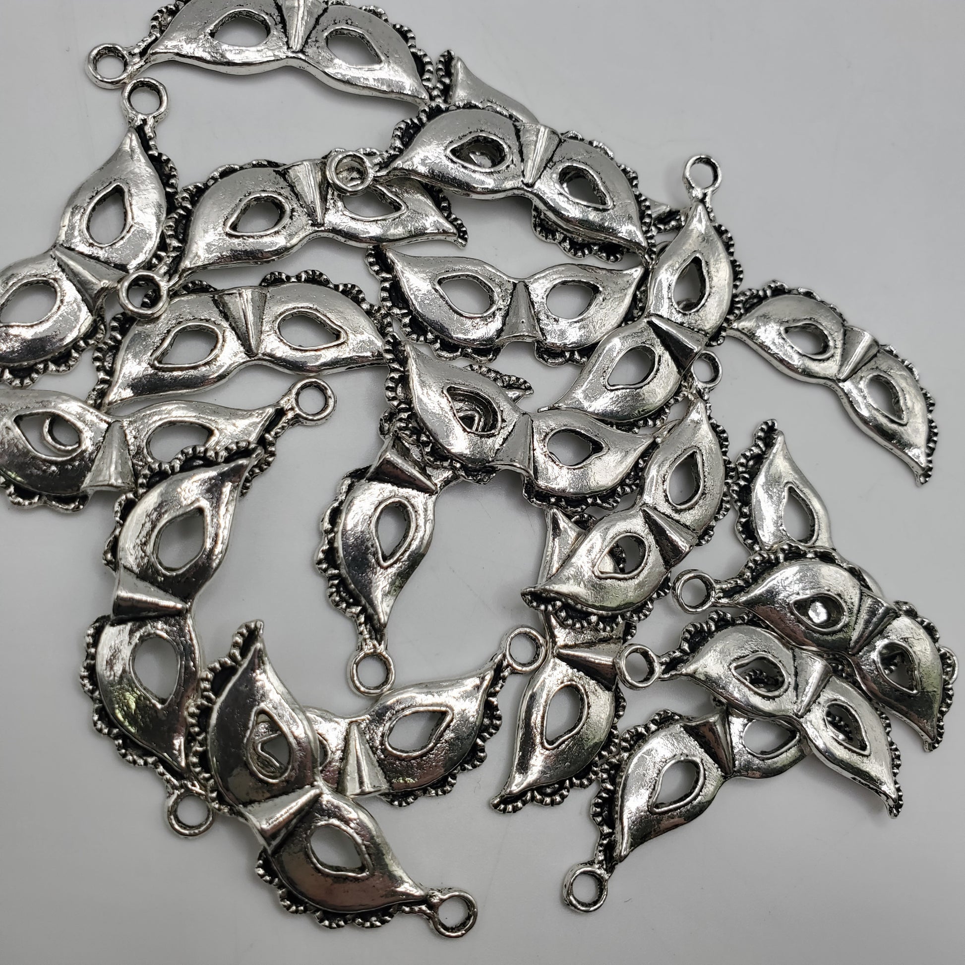 25mm Pewter Mask Charm.