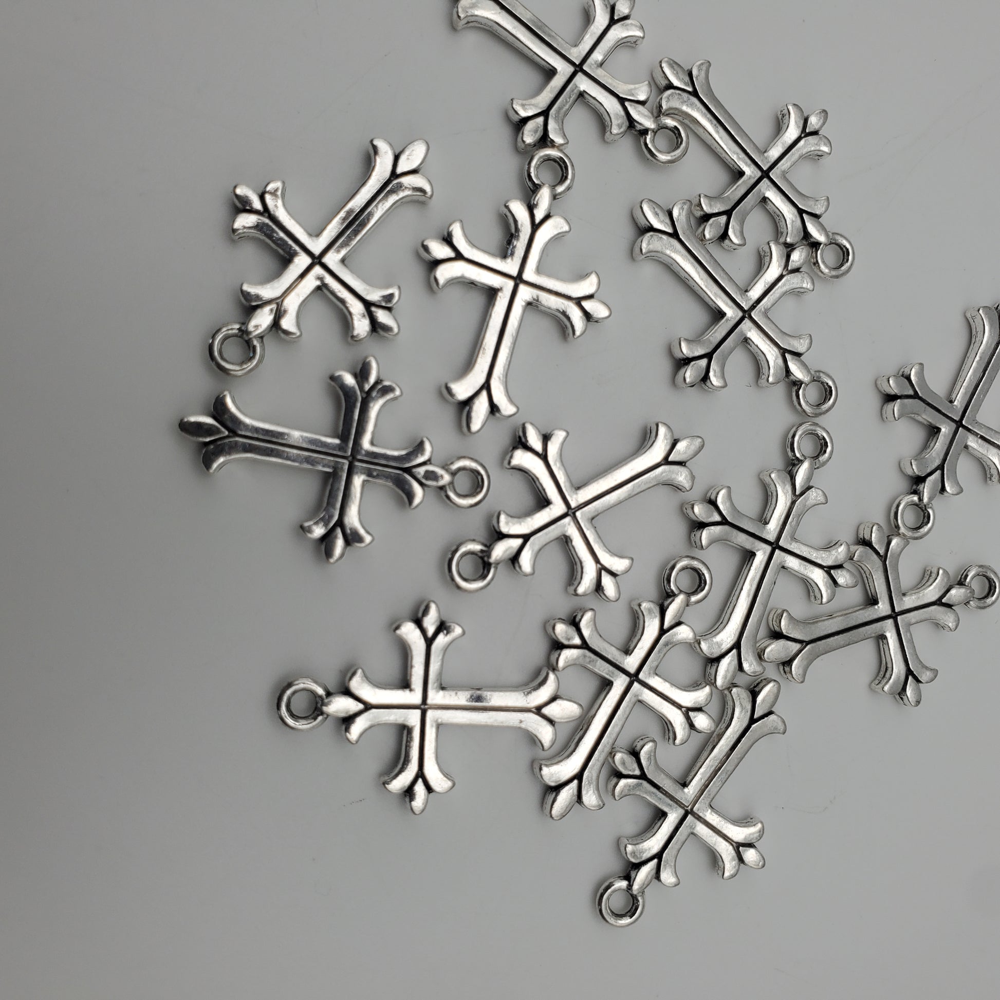 25mm Pewter Cross Charm