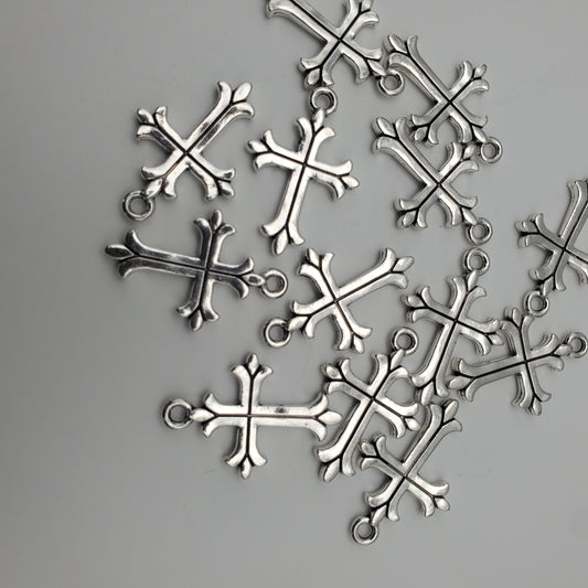 25mm Pewter Cross Charm