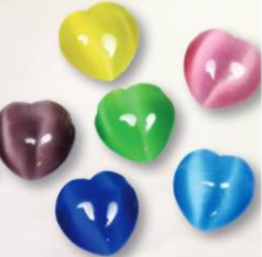 26mm Cats Eye Heart Pendant.
