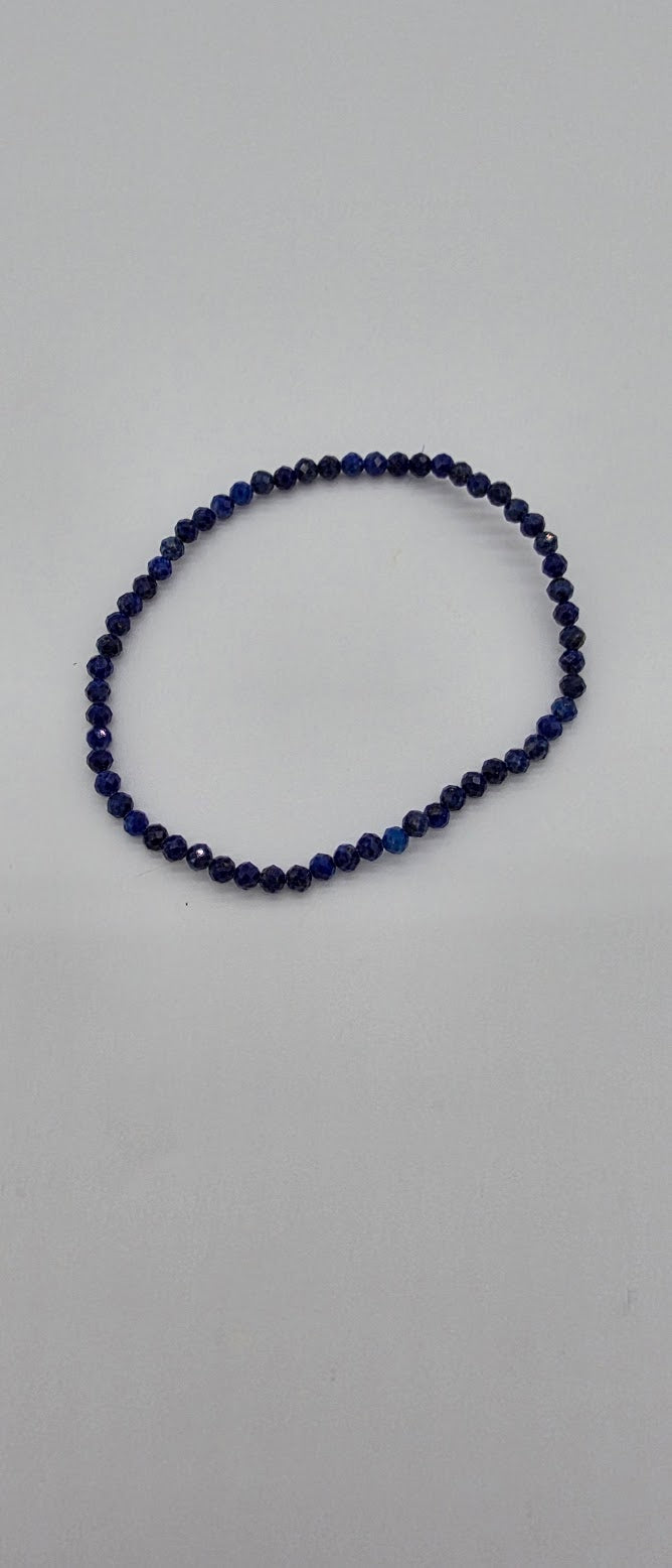 2mm Lapis Stretch Bracelet.