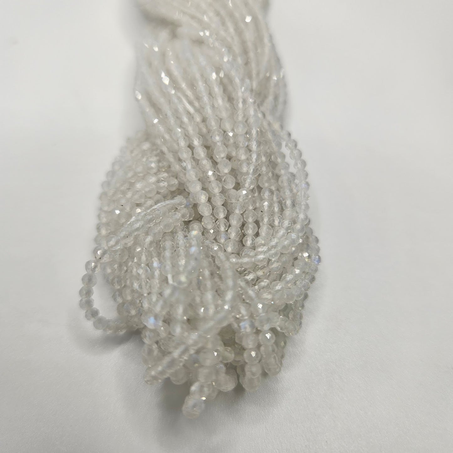 2mm Moonstone Faceted Strand.