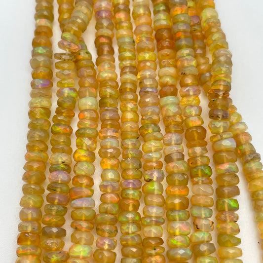 3-5mm Opal Rondelle Graduated Strand.