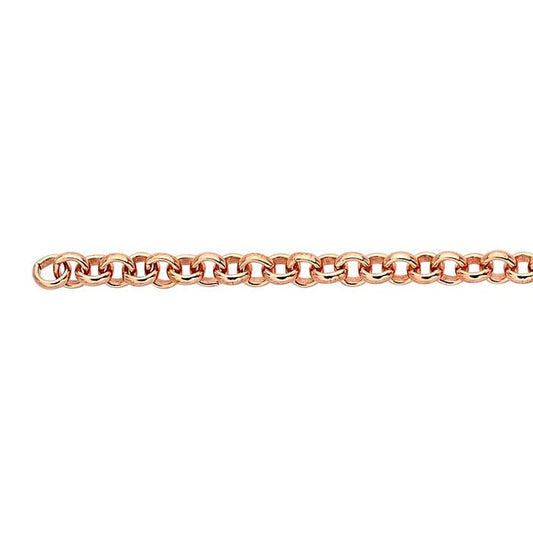 3.5mm Copper Rolo Chain By the Foot.