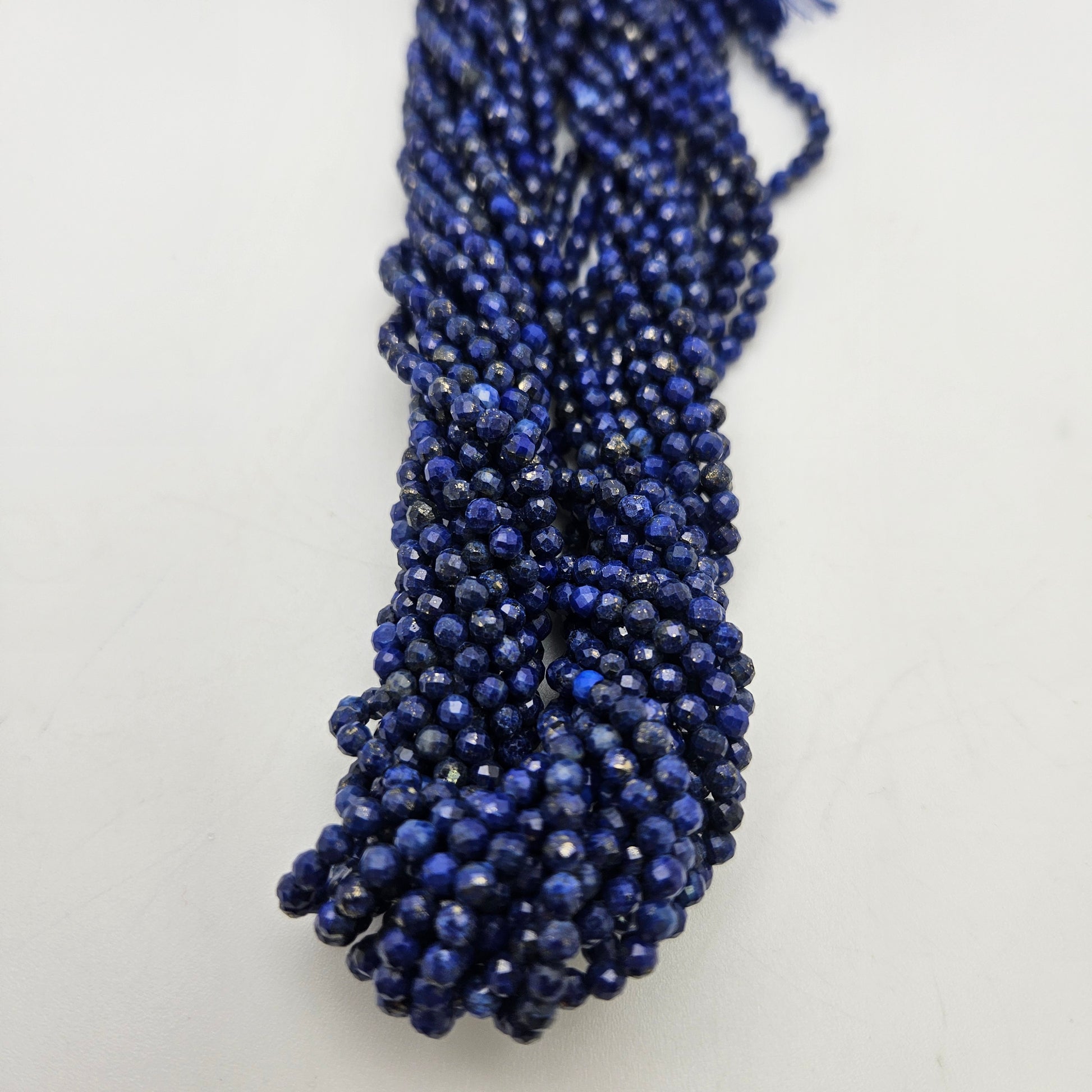 3.5mm Lapis Lazuli Faceted Bead Strand.