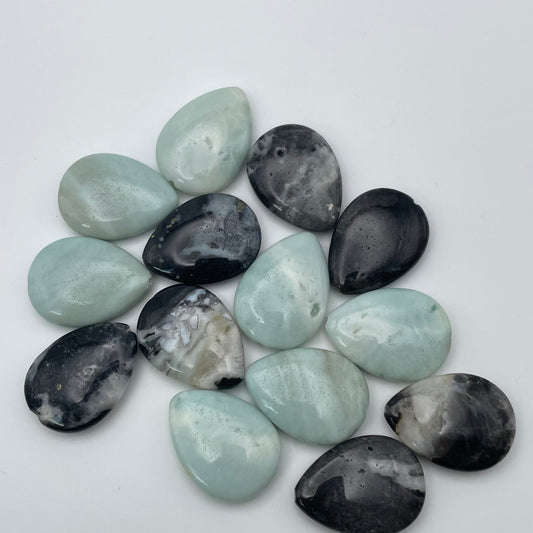 30mm Assorted Gemstone Teardrop Sold Individually.