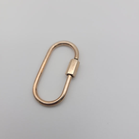 30mm Rose Gold Oval Twist Clasp.