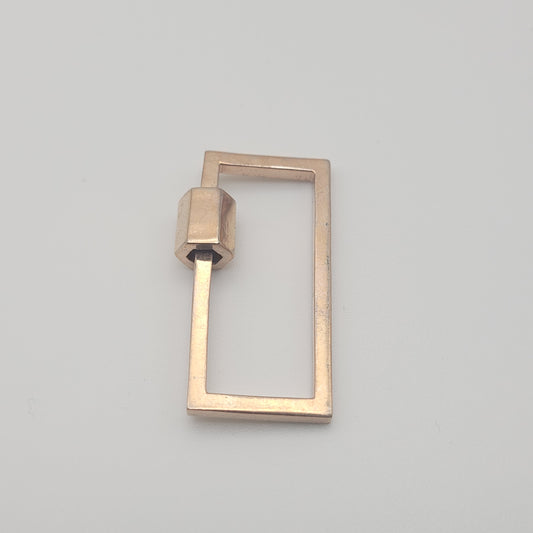 30mm Rose Gold Rectangle Twist Clasp.