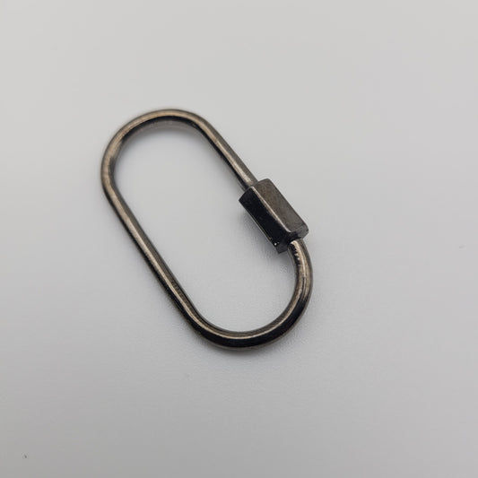 30mm Vermeil and Sterling Silver Oval Twist Clasp.