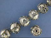 Medium size Round Bead w/ Moon & Stars Design 12.5 mm