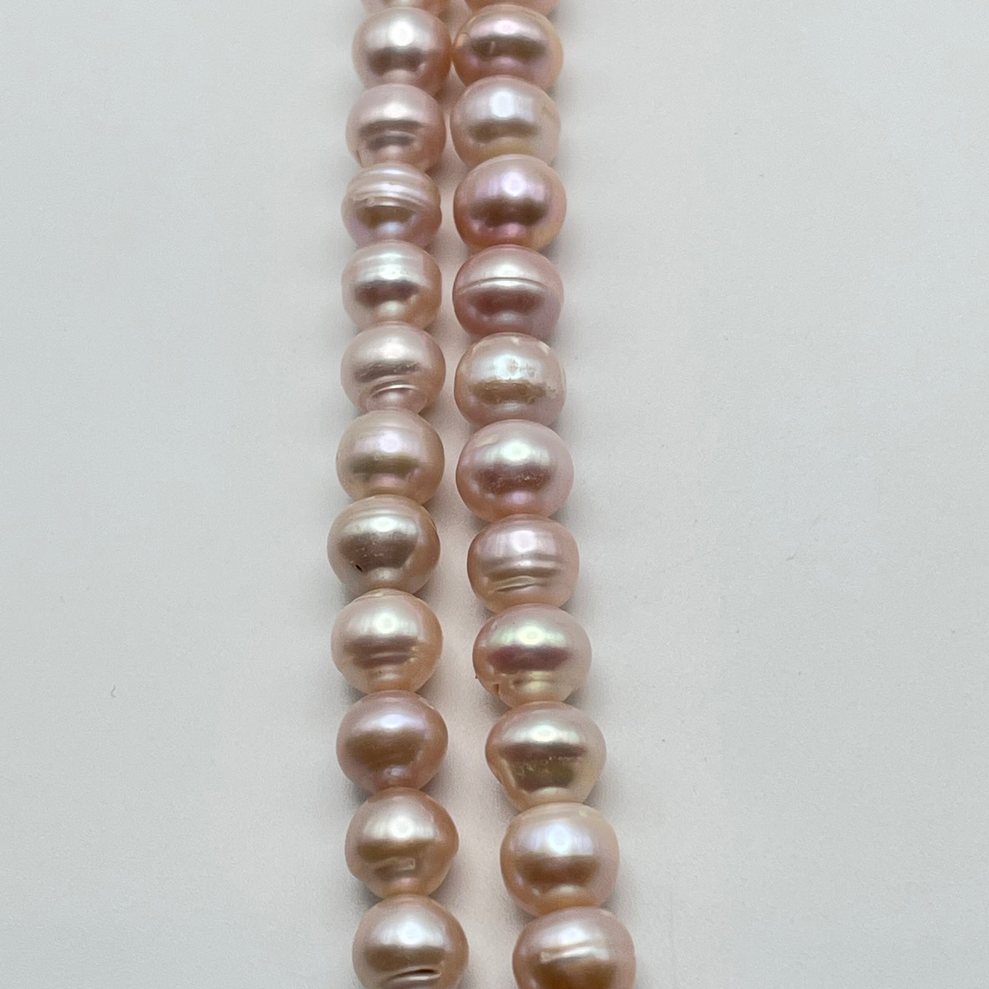 8mm Pink Pearl Round Strand