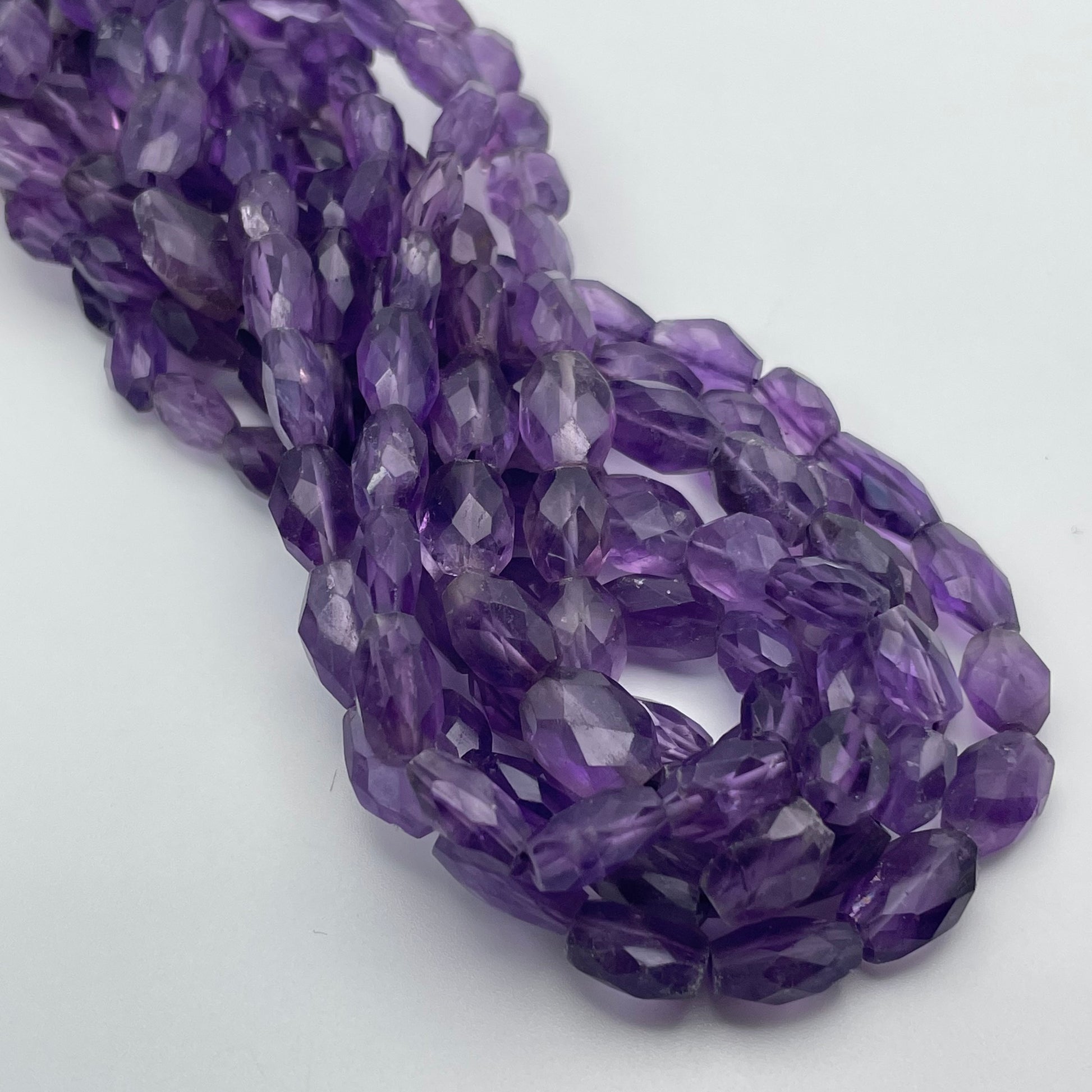 8mm Amethyst Oval Faceted