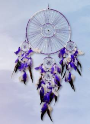 Assorted 3 Ring Dream Catcher 6 inch