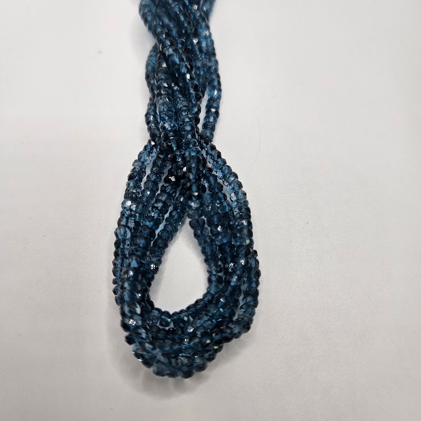 3mm Apatite Faceted Strand.