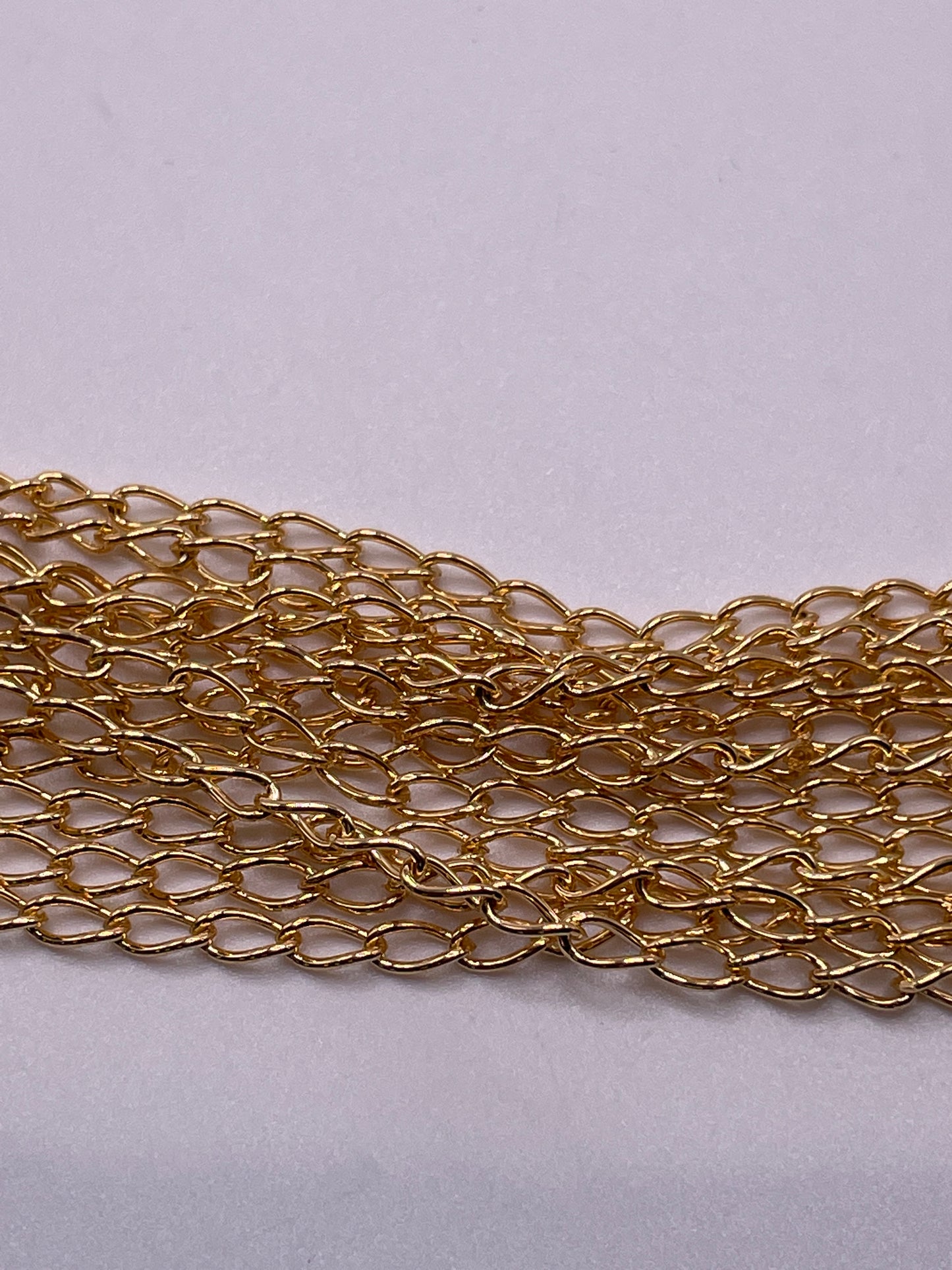 3mm Gold Filled Cable Link Chain Per Foot.