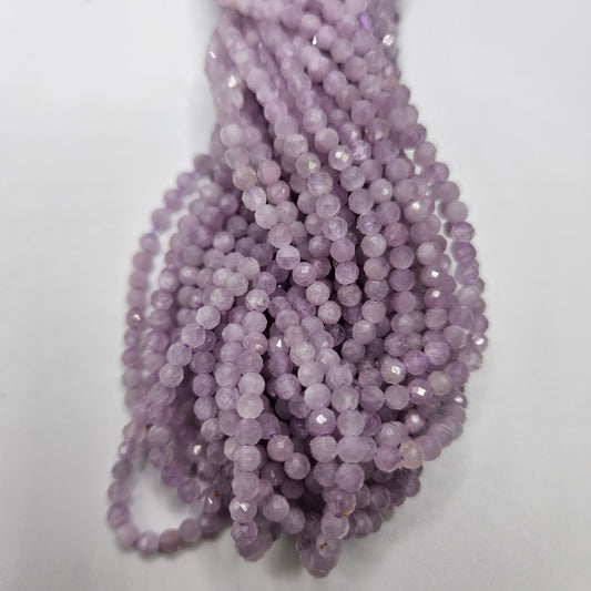 3mm Kunzite Faceted Strand.