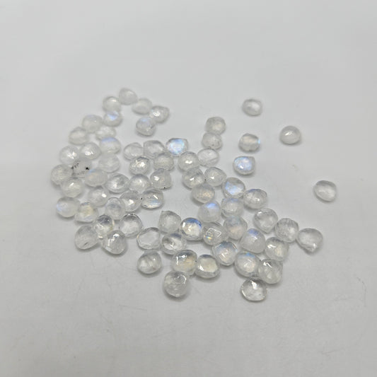 3x5mm Faceted Moonstone Top Drill Single Bead.